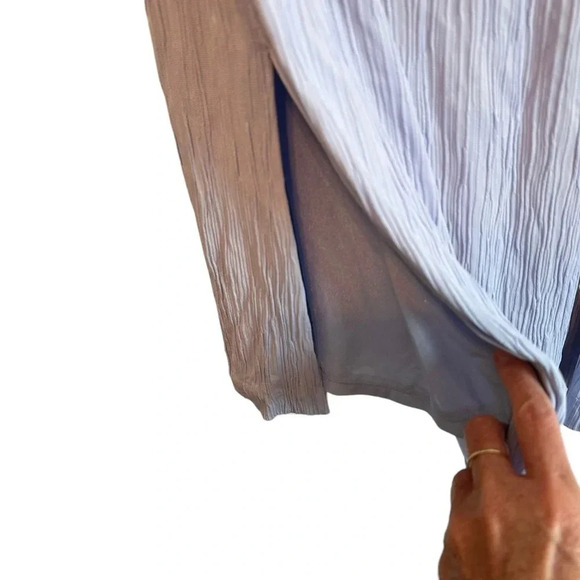 MM LaFleur NWT Willoughby Pleat Jersey Skirt in Chambray‎ Size 4 Career Classic - Picture 5 of 10